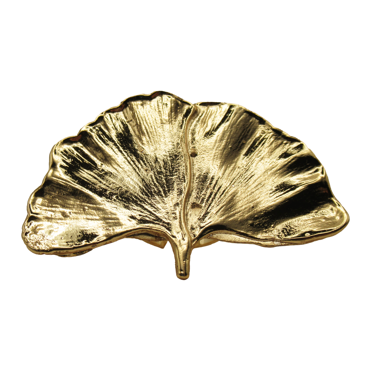 GINKGO -  gold plated ring